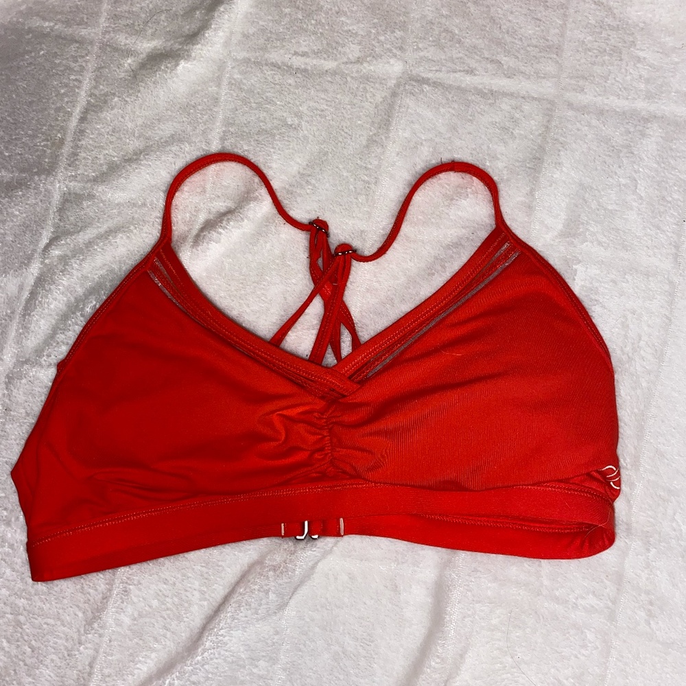 dark pink bikini top